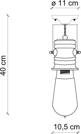 Plafoniera-Industrial-Minimal-Urban-Ferro-E-Ceramica-Vintage-Nero-1-Luce-E27