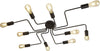 Plafoniera-Industrial-Nordico-Circuito-Acciaio-Nero-10-Luci-E27
