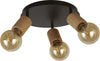 Plafoniera-Industrial-Nordico-Spinoso-Acciaio-Nero-Legno-Marrone-3-Luci-E27