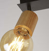 Plafoniera-Industrial-Nordico-Spinoso-Acciaio-Nero-Marrone-2-Luci-E27