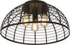 Plafoniera-Industrial-Nordico-Victoria-Acciaio-Nero-3-Luci-E27