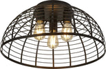 Plafoniera-Industrial-Nordico-Victoria-Acciaio-Nero-3-Luci-E27