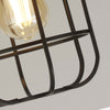 Plafoniera-Industrial-Nordico-Visione-Acciaio-Nero-Marrone-1-Luce-E27