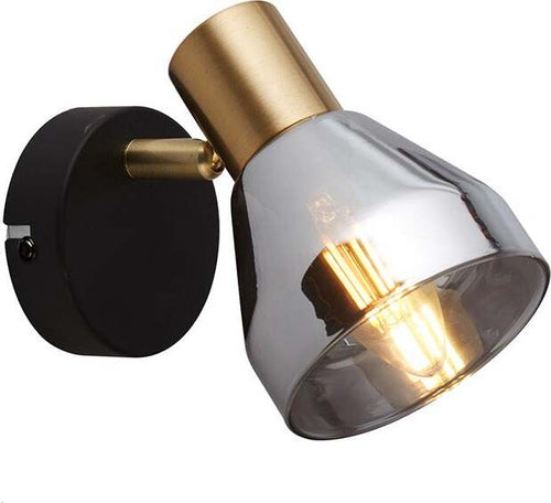 Plafoniera-Industrial-Nordico-Westminster-Acciaio-Nero-Fumè-1-Luce-E14