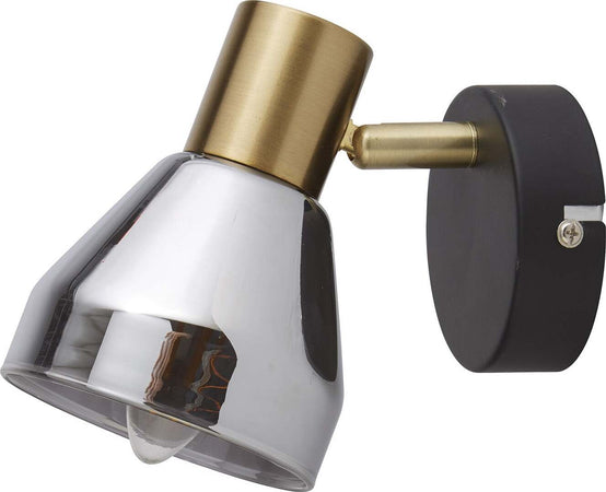 Plafoniera-Industrial-Nordico-Westminster-Acciaio-Nero-Fumè-1-Luce-E14