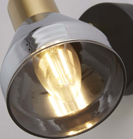 Plafoniera-Industrial-Nordico-Westminster-Acciaio-Nero-Fumè-1-Luce-E14