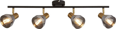 Plafoniera-Industrial-Nordico-Westminster-Acciaio-Nero-Fumè-4-Luci-E14