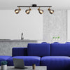 Plafoniera-Industrial-Nordico-Westminster-Acciaio-Nero-Fumè-4-Luci-E14