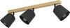 Plafoniera-Industrial-Pappagallo-3-Luci-Legno-Marrone-E-Nero
