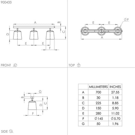 Plafoniera-Industrial-Pappagallo-3-Luci-Legno-Marrone-E-Nero