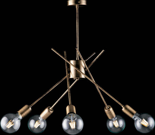 Plafoniera-Industrial-Polish-Bronzo-5-Luci-E27