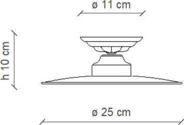 Plafoniera-Industrial-Potenza-Ferro-E-Ceramica-Nero-Diam.-25Cm-1-Luce-E27
