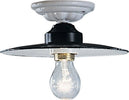 Plafoniera-Industrial-Potenza-Ferro-E-Ceramica-Nero-Diam.-30Cm-1-Luce-E27