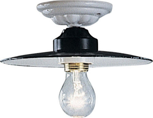 Plafoniera-Industrial-Potenza-Ferro-E-Ceramica-Nero-Diam.-30Cm-1-Luce-E27