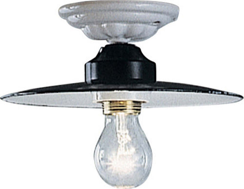 Plafoniera-Industrial-Potenza-Ferro-E-Ceramica-Nero-Diam.-35Cm-1-Luce-E27