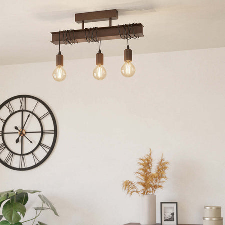 Plafoniera-Industrial-Townshend-4-3-Luci-Acciaio-Marrone-Invecchiato