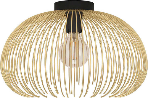 Plafoniera-Industrial-Venezuela-1-Luce-Acciaio-Nero-E-Oro
