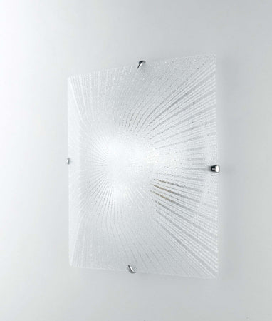 Plafoniera Iside Bianca 2Xe27 30X30Cm Illuminazione/Illuminazione per interni/Lampadari lampade a sospensione e plafoniere/Plafoniere Led Mall Home - Napoli, Commerciovirtuoso.it