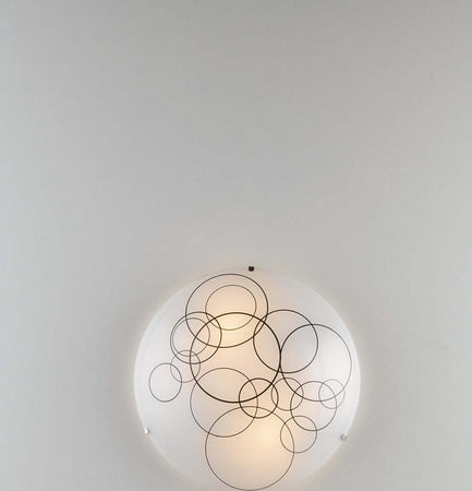 Plafoniera Karma Bianca 2Xe27 30Cm Illuminazione/Illuminazione per interni/Lampadari lampade a sospensione e plafoniere/Plafoniere Led Mall Home - Napoli, Commerciovirtuoso.it