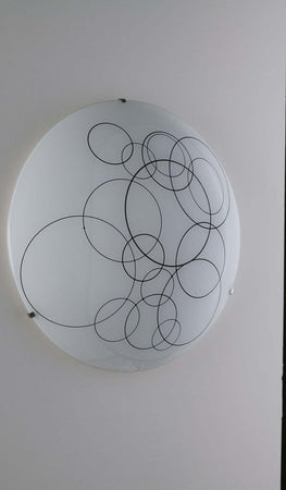 Plafoniera Karma Bianca 3Xe27 40Cm Illuminazione/Illuminazione per interni/Lampadari lampade a sospensione e plafoniere/Plafoniere Led Mall Home - Napoli, Commerciovirtuoso.it
