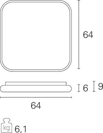Plafoniera-kit-emergenza-Pan-International-DAMA-64x64-LED-alluminio-lampada-soffitto