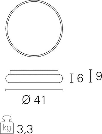 Plafoniera-kit-emergenza-PAN-International-PLAY-41-LED-alluminio-lampada-soffitto