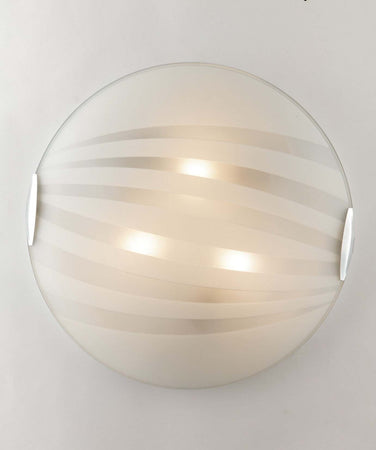 Plafoniera Kuna Bianca 2Xe27 30Cm Illuminazione/Illuminazione per interni/Lampadari lampade a sospensione e plafoniere/Plafoniere Led Mall Home - Napoli, Commerciovirtuoso.it