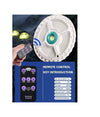 Plafoniera Lampada 400watt A Sospensione Faro Con Pannello Solare 236 Led 1300lm
