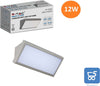 Plafoniera Lampada Led da Muro 12 W Applique Parete per Esterno IP65 Resistente all'Acqua V-TAC VT-8054 grigio chiaro