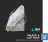 Plafoniera Lampada Led da Muro 12 W Applique Parete per Esterno IP65 Resistente all'Acqua V-TAC VT-8054 grigio chiaro