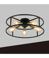 Plafoniera Lampadario Da Soffitto Circolare Stile Industriale Lampada 5xe27 C71-5