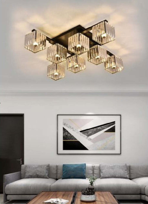Plafoniera Lampadario Da Soffitto Design Moderno Con 8 Cubi E27 Cristallo C28-8 Casa, arredamento e bricolage > Illuminazione da interno > Plafoniere per interno > Lampadari Trade Shop italia - Napoli, Commerciovirtuoso.it