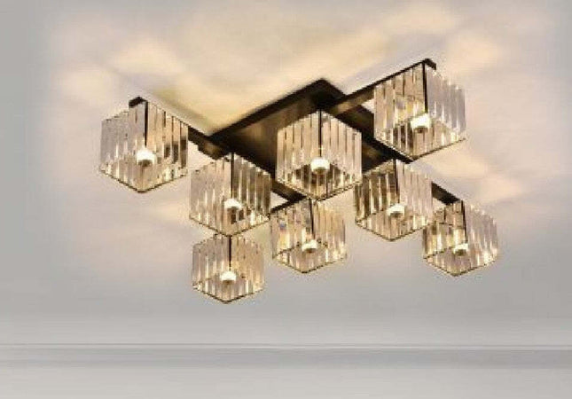 Plafoniera Lampadario Da Soffitto Design Moderno Con 8 Cubi E27 Cristallo C28-8 Casa, arredamento e bricolage > Illuminazione da interno > Plafoniere per interno > Lampadari Trade Shop italia - Napoli, Commerciovirtuoso.it