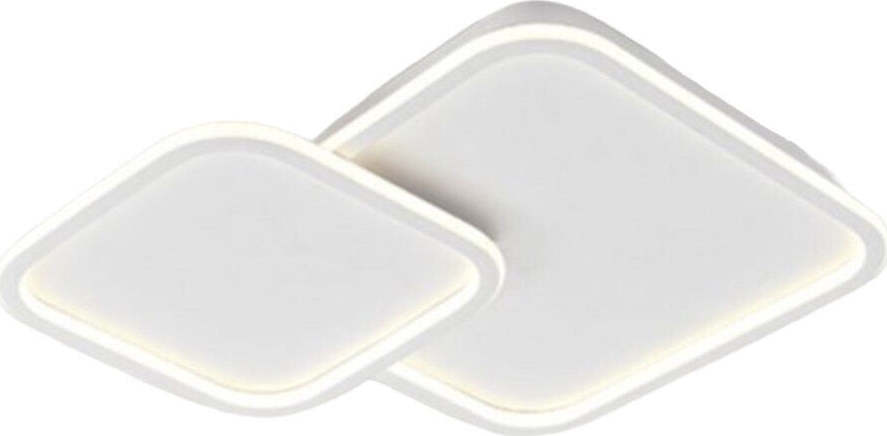 Plafoniera Lampadario Soffitto Led Design A 2 Rombi Bianco Moderno 60 W Pn-24-3c Illuminazione/Illuminazione per interni/Lampadari lampade a sospensione e plafoniere/Plafoniere Trade Shop italia - Napoli, Commerciovirtuoso.it