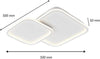 Plafoniera Lampadario Soffitto Led Design A 2 Rombi Bianco Moderno 60 W Pn-24-3c Illuminazione/Illuminazione per interni/Lampadari lampade a sospensione e plafoniere/Plafoniere Trade Shop italia - Napoli, Commerciovirtuoso.it