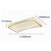 Plafoniera Led 108w Rettangolare Bianco Oro Moderno Da Soffitto Luce Fredda 71547