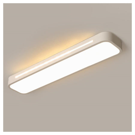 Plafoniera Led 16w Moderno Bianco Soffitto Rettangolare Striscia Luce 4000k 50170