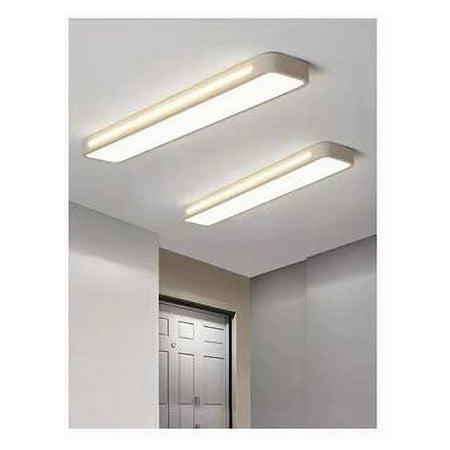 Plafoniera Led 18w Bianco Soffitto Rettangolare Striscia Moderno Luce 4000k 50194