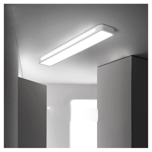 Plafoniera Led 18w Bianco Soffitto Rettangolare Striscia Moderno Luce 6500k 50200