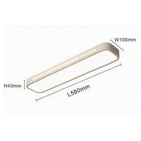 Plafoniera Led 18w Bianco Soffitto Rettangolare Striscia Moderno Luce 6500k 50200
