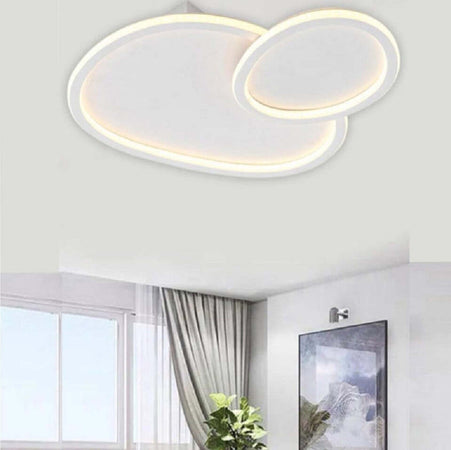 Plafoniera Led 2 Ovali A Tripla Colorazione Luce 45 W Lampada Soffitto Pn-25-3c Illuminazione/Illuminazione per interni/Lampadari lampade a sospensione e plafoniere/Plafoniere Trade Shop italia - Napoli, Commerciovirtuoso.it