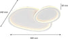 Plafoniera Led 2 Ovali A Tripla Colorazione Luce 45 W Lampada Soffitto Pn-25-3c Illuminazione/Illuminazione per interni/Lampadari lampade a sospensione e plafoniere/Plafoniere Trade Shop italia - Napoli, Commerciovirtuoso.it