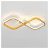 Plafoniera Led 20w Intrecciato Quadrato Oro Da Soffitto Moderno Luce 6500k 71309