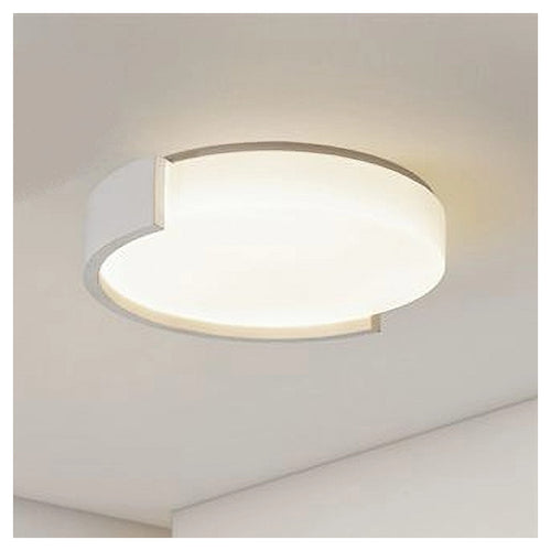 Plafoniera Led 24 W Cerchio Bianco Moderno Da Soffitto Tonda Luce Naturale 50095