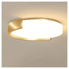 Plafoniera Led 24 W Cerchio Oro Design Moderno Soffitto Tonda Luce Fredda 50125