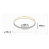 Plafoniera Led 24w Cerchio Effetto Cristallo Bianco Luce Fredda Calda Naturale 31715