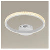 Plafoniera Led 24w Cerchio Effetto Cristallo Bianco Luce Fredda Calda Naturale 31715