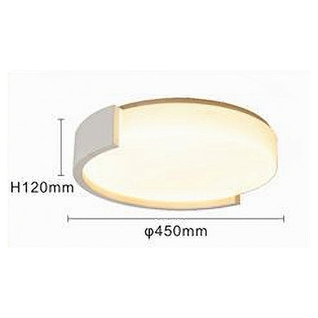 Plafoniera Led 24watt Cerchio Bianco Moderno Da Soffitto Tonda Luce Fredda 50101