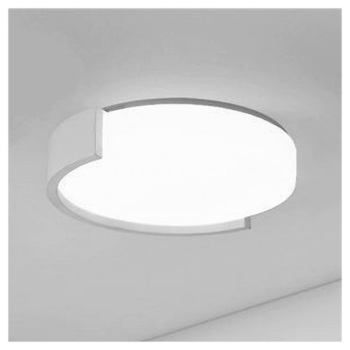 Plafoniera Led 24watt Cerchio Bianco Moderno Da Soffitto Tonda Luce Fredda 50101