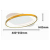 Plafoniera Led 28 Watt Rotonda Oro Moderno Lampadario Soffitto Luce Fredda 71026